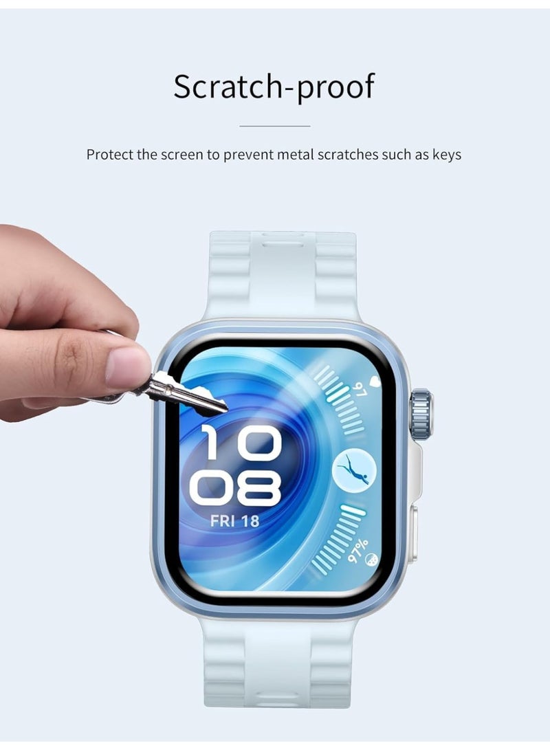 Denx Screen Protector compatible with Huawei Watch Fit 4, Anti-Scratch, 3D Curved, HD Screen Protector for Huawei Watch Fit 4 - Image 2