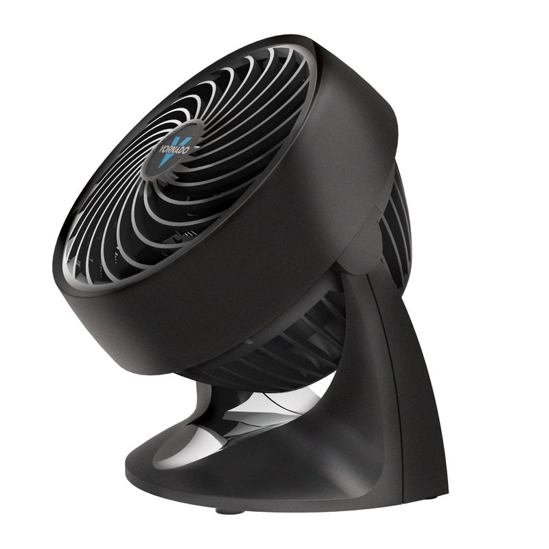 Vornado مروحة دوران هواء صغيرة Vornado 133، سرعتان، رأس قابل للتعديل، مروحة طاولة للمكتب، الطاولة الجانبية، سوداء - Image 1