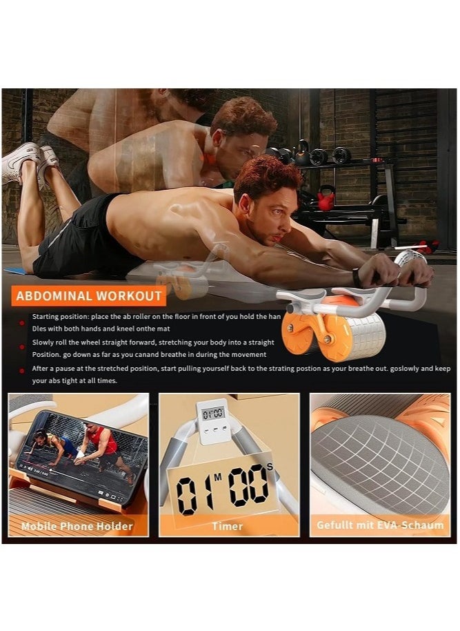 Abdominal roller with occasional elbow support and mobile holder with gift package