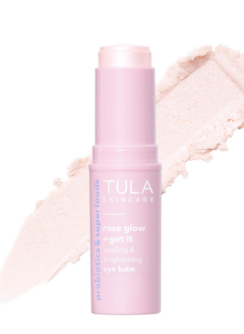 TULA TULA Skin Care Eye Balm Rose Glow - Dark Circle Treatment, Instantly Hydrate and Brighten Undereye Area, Portable and Perfect to Use On-the-go, 0.35 oz.  - Image 1