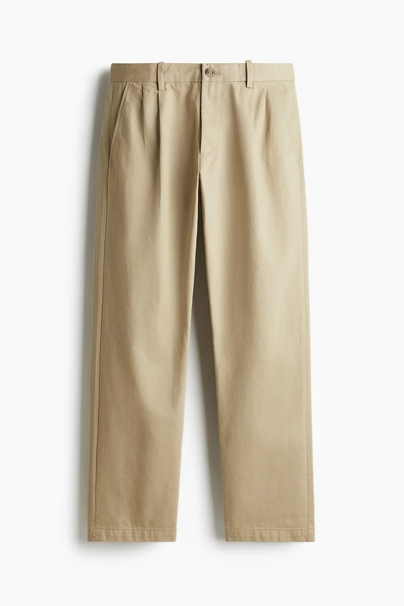 H&M  Regular Fit Crease-leg chinos for Men | Best Price UAE