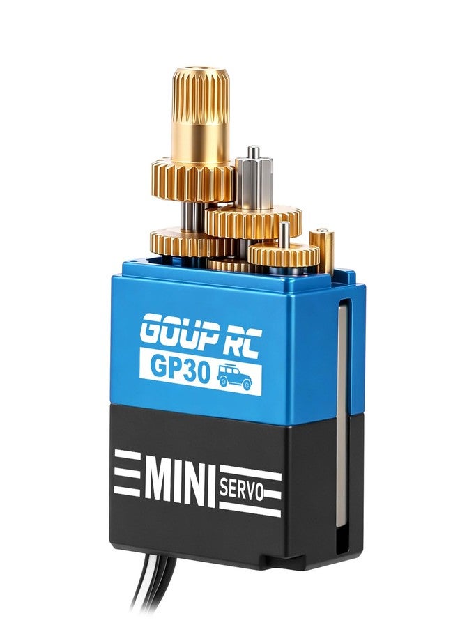 سيرفو GOUPRC GP30 صغير عالي العزم لترقيات سيارات الزحف SCX30 Axial 1/30 RC مع ذراع سيرفو من الألومنيوم 28T - Image 3