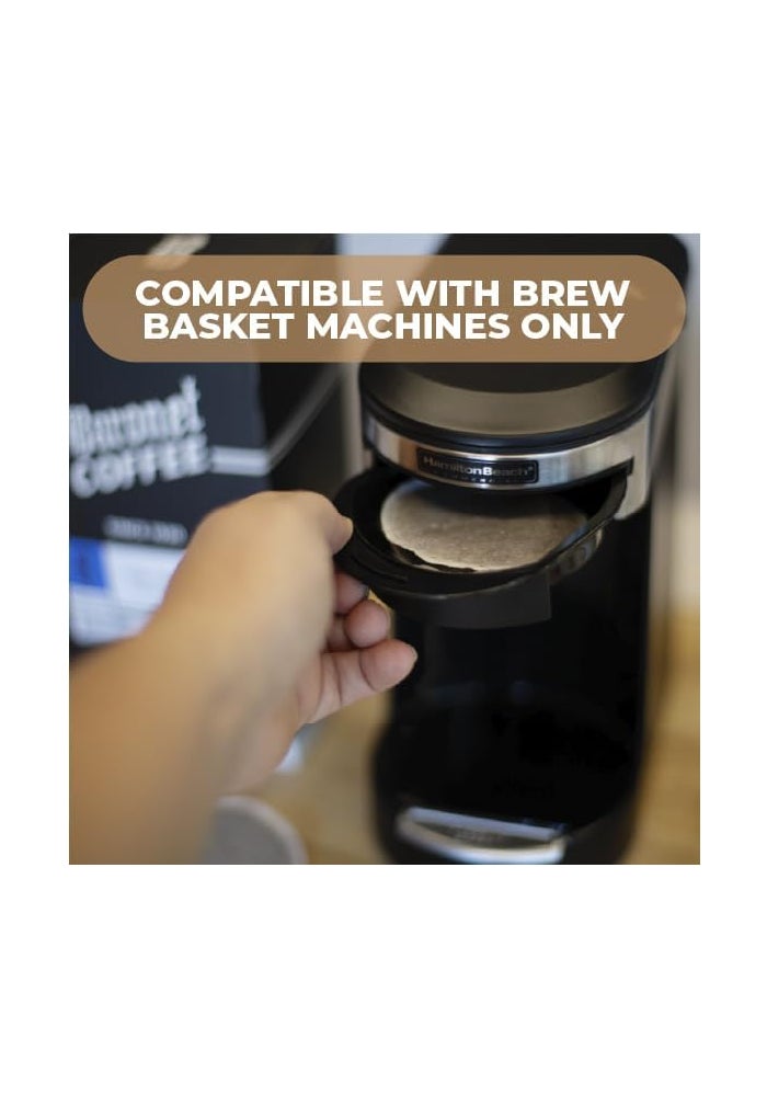 Baronet Coffee أقراص قهوة بارونيت بنكهة الفانيليا الفرنسية - 54 حبة من القهوة المتوسطة المحمصة - Image 2