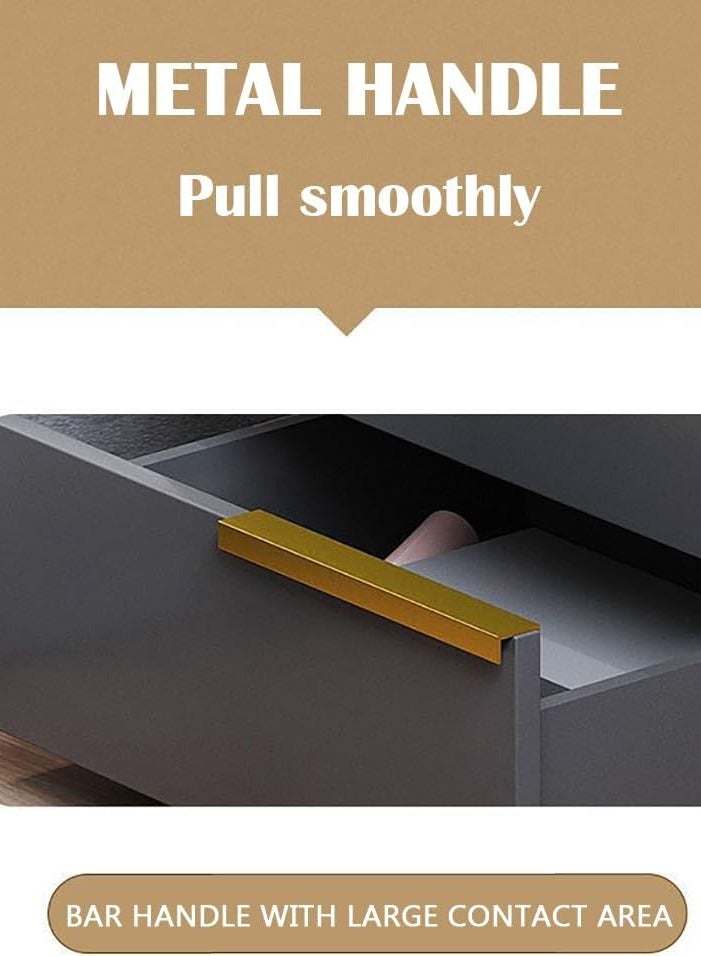 Nightstand, Bedside Table, Night Stand, Modern End Table, Bed Side Table, 50*42*60cm Small Dresser with Storage Drawers, Home Cabinet Desk, Nightstand Bedside Tables for Bedroom, Living Room