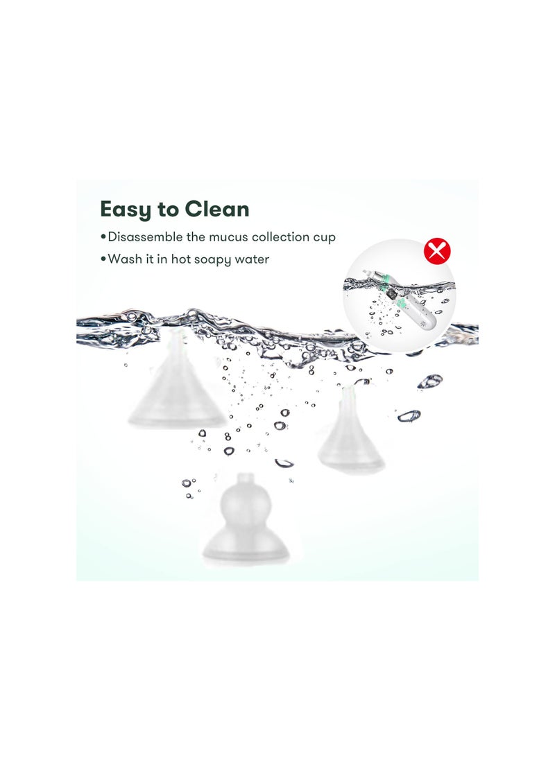 Generic - Rechargeable Electric Nasal Aspirator for Newborns and Toddlers, Featuring 3 Suction Levels and 3 Silicone Tips for Gentle and Effective Nose Cleaning. - Image 1