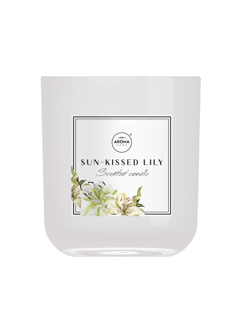 Aroma Home Luxury Scented Candle, 150g, 35 Hours Burn Time, Cotton Wick, Made In Poland (Sun-kissed lilly) - Image 1