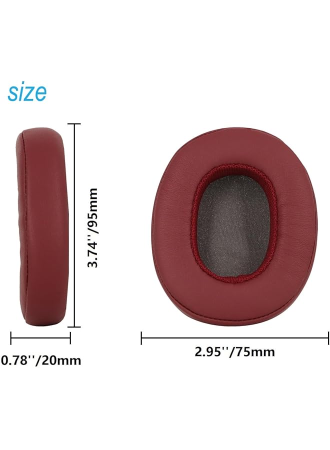 erorex Pro M Replacement Earpads For Skullcandy Crusher Bluetooth Wireless Hesh 3 Bluetooth Headphones Memory Foam Ear Cushions Earbuds Ear Pads Repair Parts Claret - Image 5