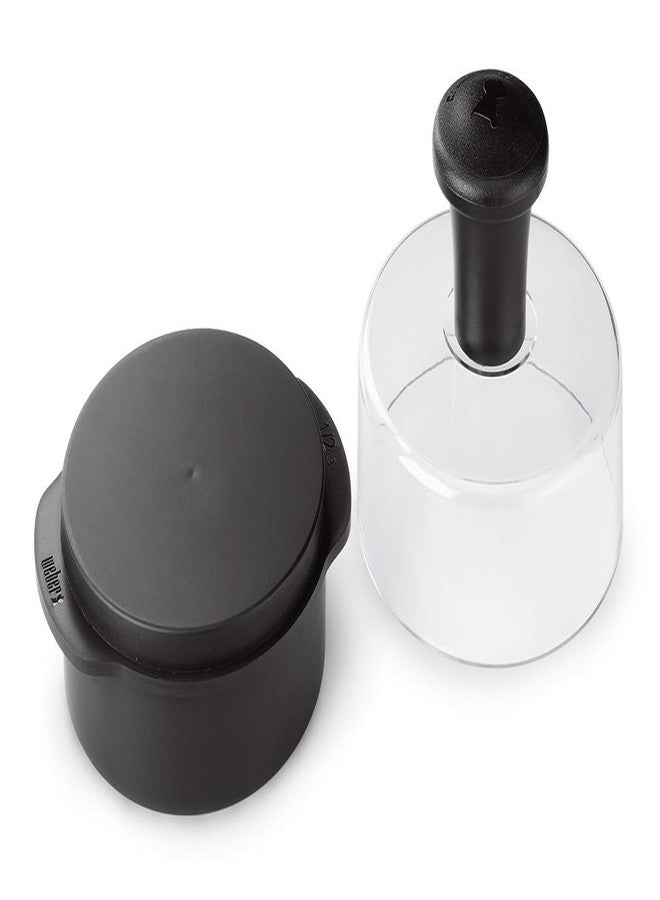 Weber Original Burger Press, Black – Creates Perfect Flat 1/4 lb & 1/2 lb Patties with Built‑in Dimple, Detachable Handle & Nylon Grip - Image 2