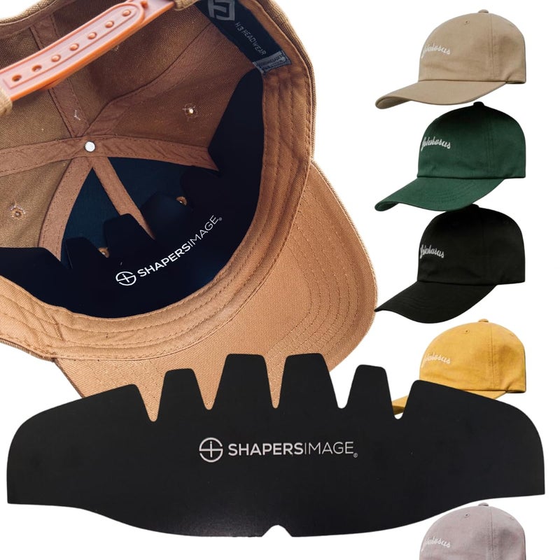 Shapers Image 25 Count (Black with Logo) Paperboard Baseball Cap Crown Inserts - Ideal for Retailers, Wholesalers, Distributors, Manufacturers - Image 4