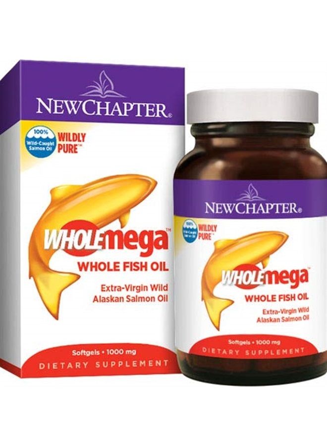 New Chapter Wholemega Whole Fish Oil, 180 Softgels . 1000mg