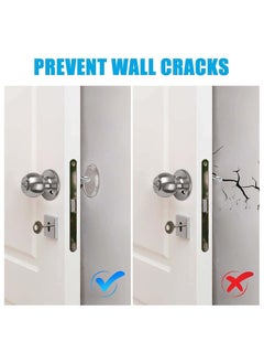 KASTWAVE Quiet Wall Protector for Door Handles, Rubber Door Stoppers, and Guard Bumpers, Protects Walls from Damage, 12 Pack of Door Knob Wall Protectors for Bedroom Kitchen Bathroom  - Image 3