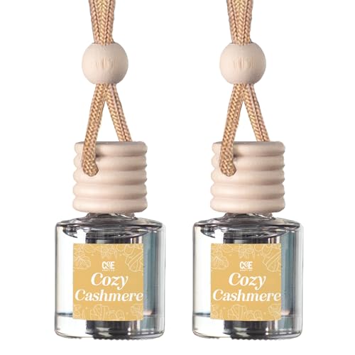 CE CRAFT CANDECraftCo Car Air Hanging Fragrance Oil Car Auto Freshener for Essential Oils Scents Fragrance Aromatherapy Automobile Diffuser Long Lasting Cozy Cashmere - Image 1
