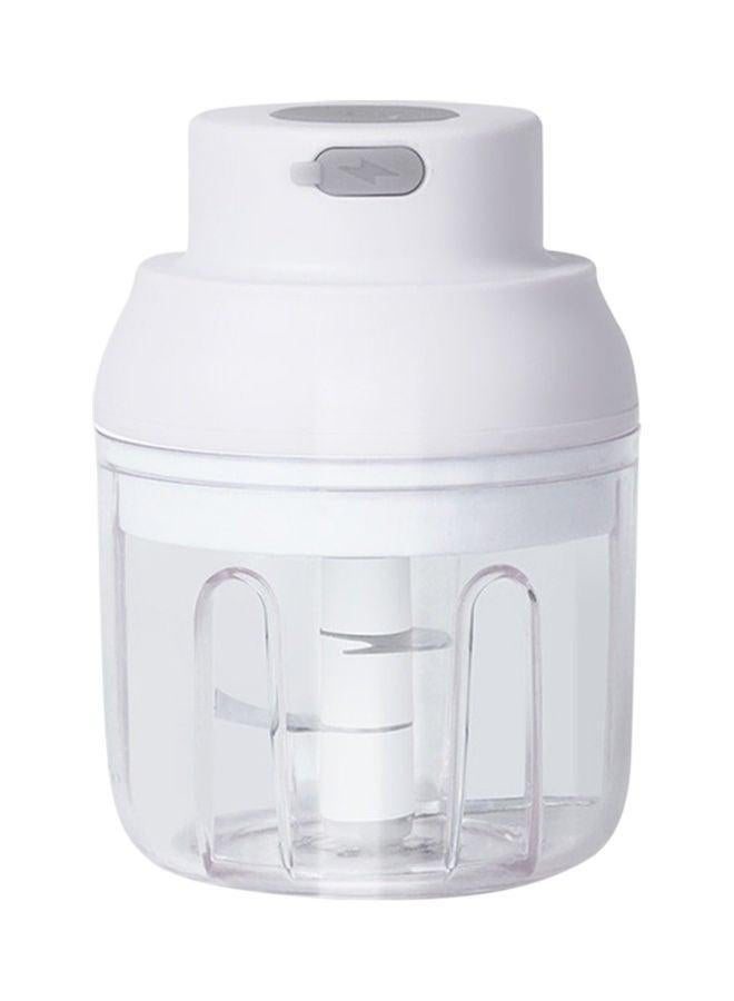 USB Charging Wireless Multi Function Mini Electric Grinder White/Clear 14.50 x 10 10cm - Image 1