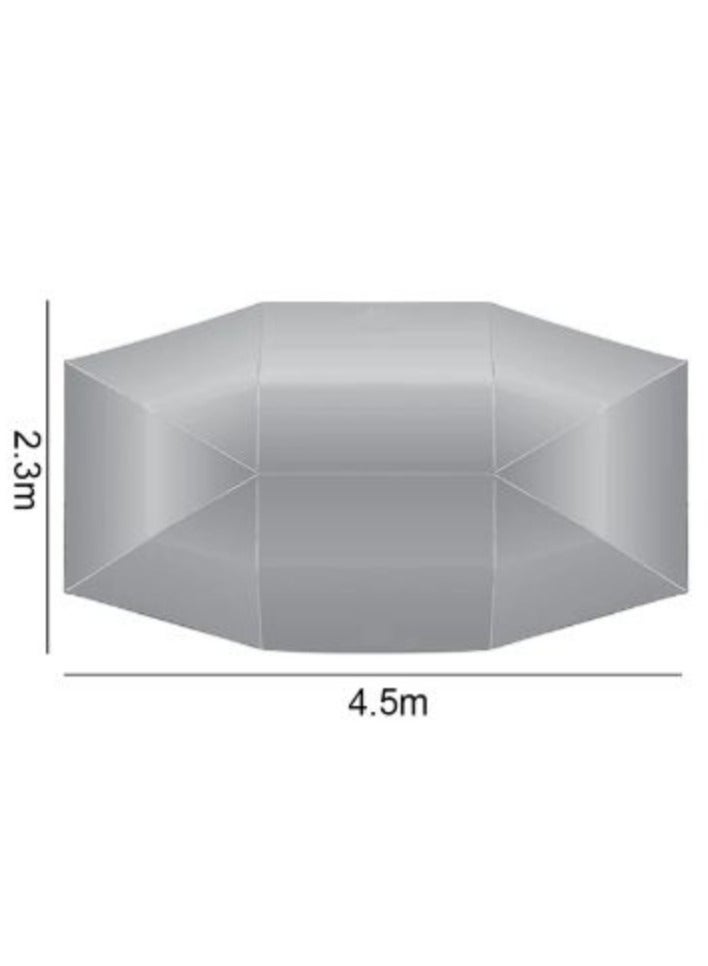 ارواق غطاء سيارة مقاوم للماء خارجي مقاس 2.3 × 4.5 متر من القماش للحماية من الأشعة فوق البنفسجية وقابل للطي وغطاء للشمس - Image 1