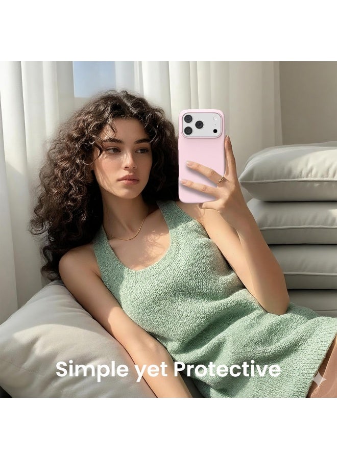 سيليكون غطاء حماية مغناطيسي فاخر باللون الأرجواني لهاتف iPhone 17 Pro Max متوافق مع سلسلة iPhone - مقاوم للصدمات، نحيف، ناعم الملمس مع دعم الشحن اللاسلكي المغناطيسي - Image 5