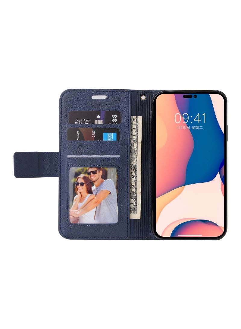 Suteni Flip Cover Leather Protective Hidden Card Slots Phone Case for iPhone - Image 2