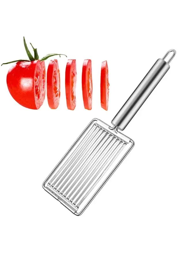Stainless Steel Multifunctional Kitchen Slicer For Vegetables Fruits Tofu Ham - Image 2