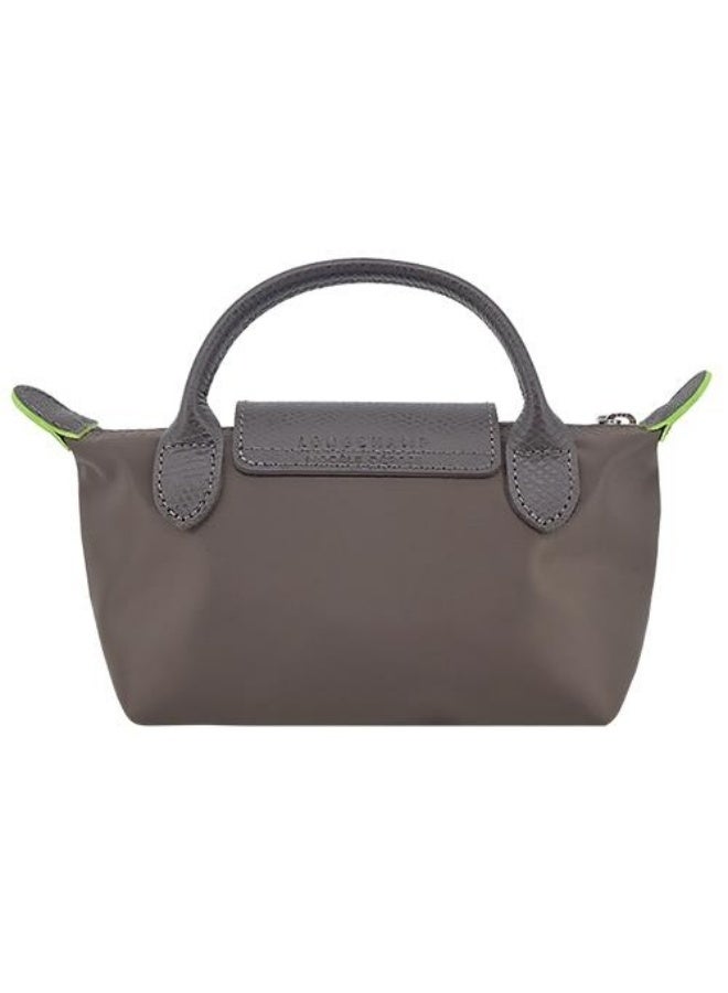 Longchamp French Longchamp Women's  fashion versatile mini makeup bag handbag shoulder bag handheld small bag Mini Earth Brown - Image 4