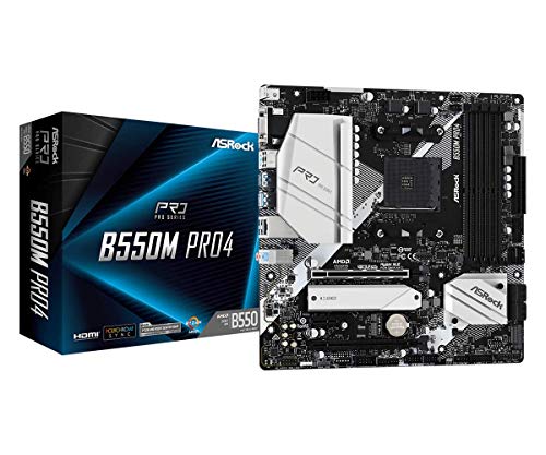 ASRock B550M PRO4 Supports 3rd Gen AMD AM4 Ryzen™ / Future AMD Ryzen™ Processors Motherboard - Image 1