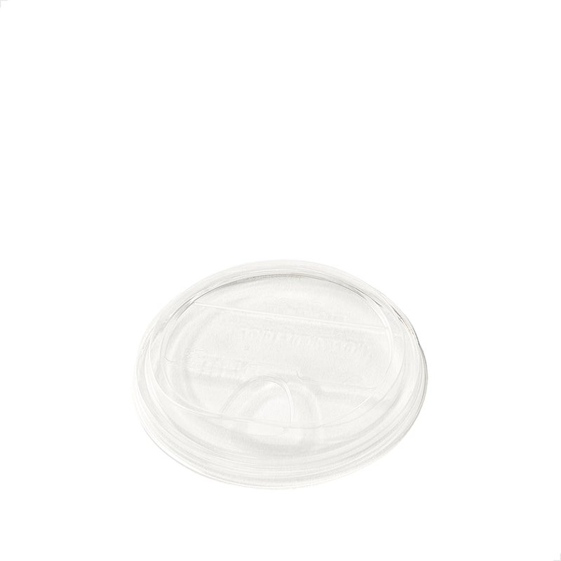 TOSSWARE NATURAL Flat Sip Lid Set of 50  Plant Based 96mm Lids for Cold Cups  Plastic Alternative Straw Lid  Clear  Only Compatible With TOSSWARE NATURAL 10 12 16 20  24oz Cups