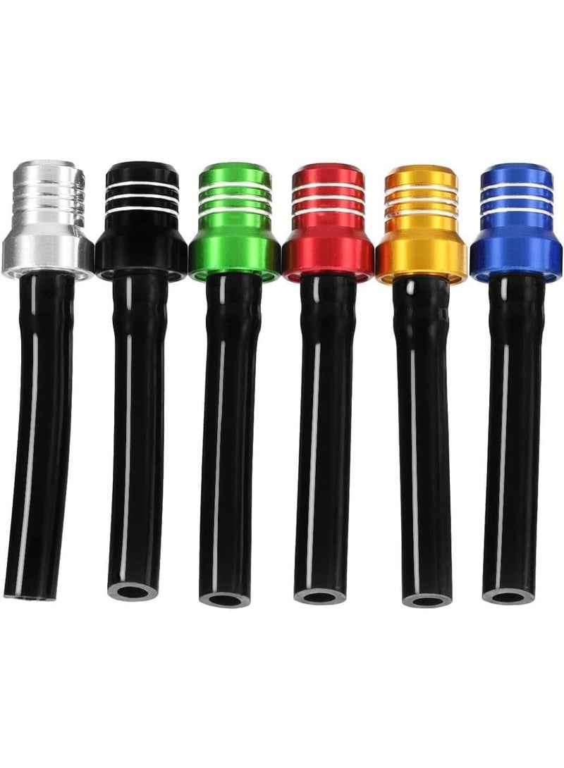Generic 6PCS Gas Fuel Cap Gas Tank Breather Universal Air Vent Hose Universal Tank Valve Vent Tube with Check Ball Aluminum Breather  - Image 1