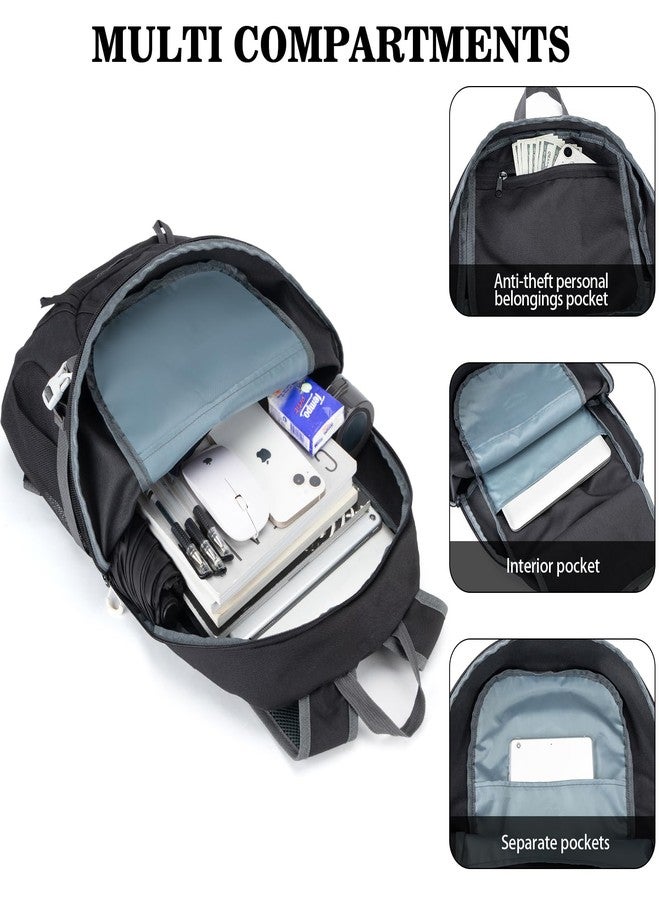 BAGPARKK 35L Lightweight Packable Travel Hiking Backpack Daypack,Water Resistant Camping Daypack, Black（35l）, 35L extra large - Image 2