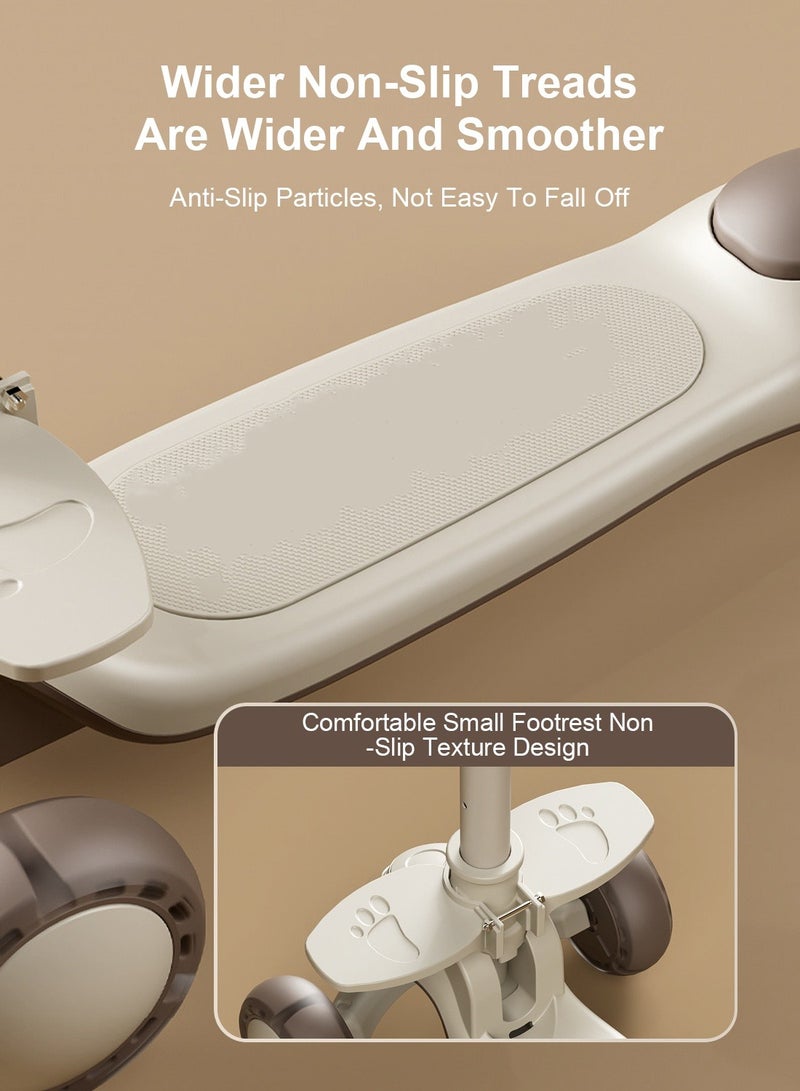 ما بيبي سكوتر للأطفال قابل للطي بلمسة واحدة 6 في 1 للأطفال من عمر 1 إلى 3 إلى 6 سنوات، خفيف الوزن وسهل الحمل - Image 4