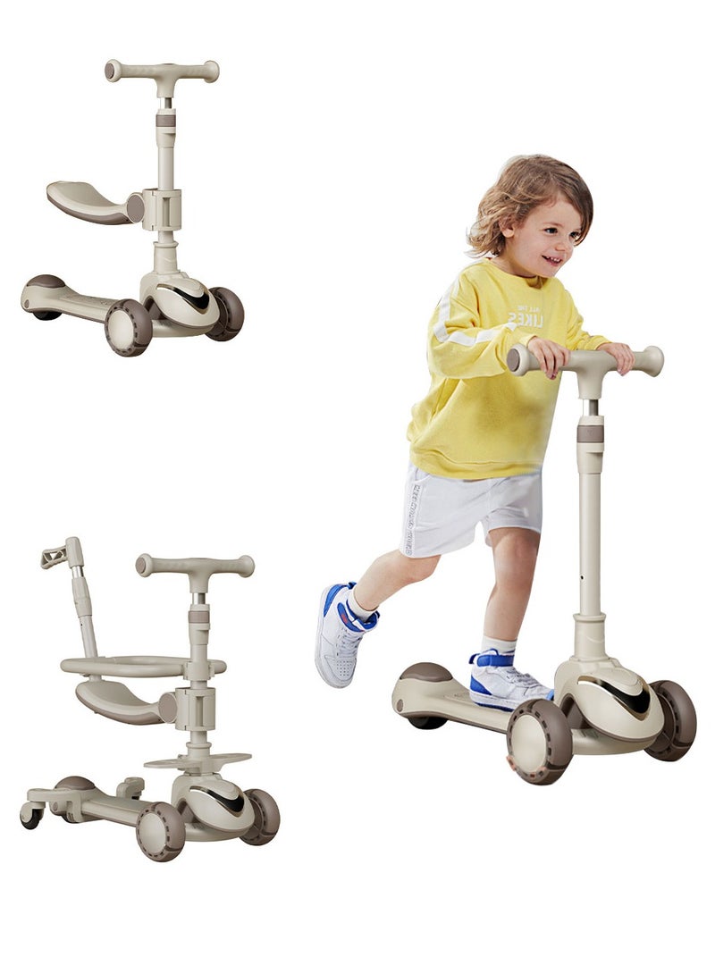 ما بيبي سكوتر للأطفال قابل للطي بلمسة واحدة 6 في 1 للأطفال من عمر 1 إلى 3 إلى 6 سنوات، خفيف الوزن وسهل الحمل - Image 1