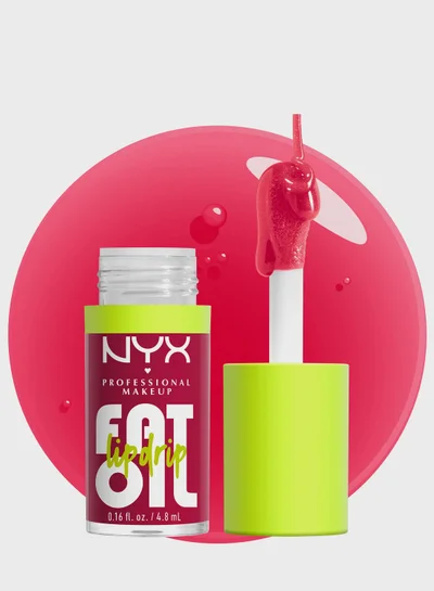 NYX PROFESSIONAL MAKEUP Fat Oil Lip Drip, Moisturizing, Shiny, Vegan Tinted Lip Gloss - 05 Newsfeed