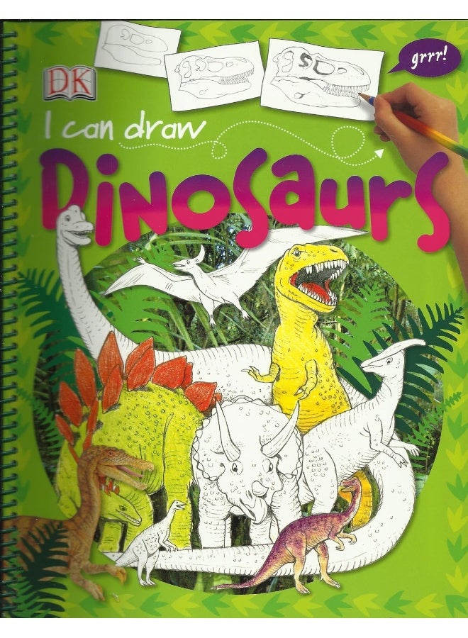 أستطيع الرسم: الديناصورات