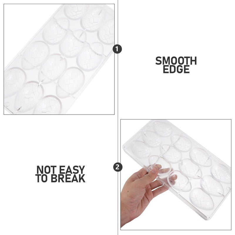 قالب بلاستيك صلب على شكل بيضة للشوكولاتة أداة DIY للخبز وصنع الحلوى في عيد الفصح - Image 4