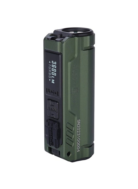 IMALENT BL50 Mini Flashlight 3600 Lumens Dual Light Source EDC Torch with White LED and UV Light, Built-in Rechargeable Battery for Outdoors, Emergency, Work, Camping (Black)
