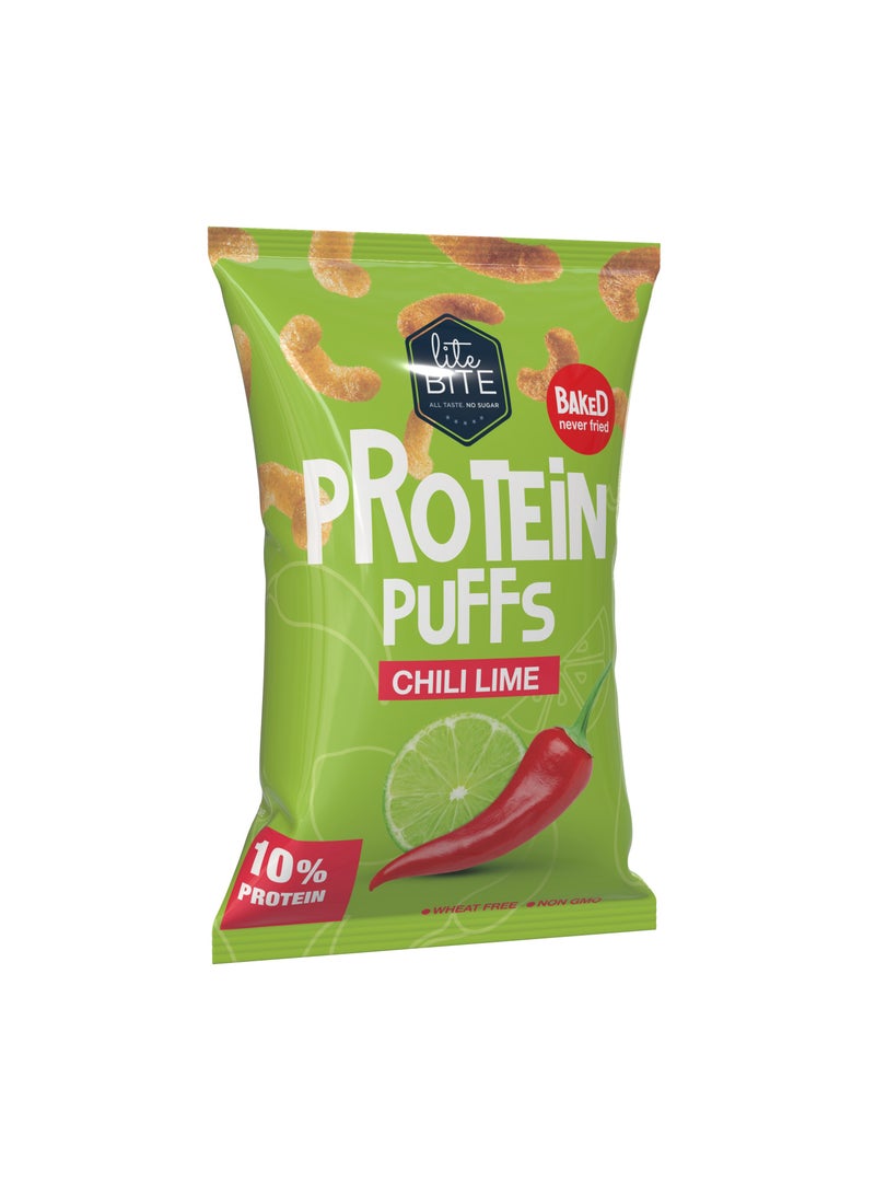 Lite Bite Chili Lime Protein Puffs 40g 