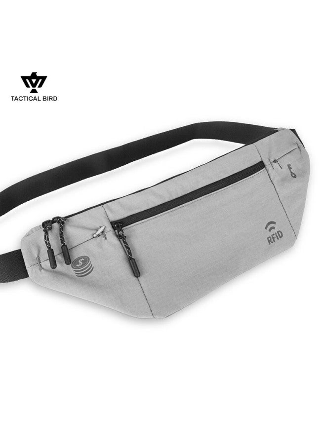 Tactical Bird Zhanshuniao Rfid | Travel Waist Pack For Abroad, European Tour Invisible Crossbody Bag, Lightweight Phone And Key Holder - Image 4