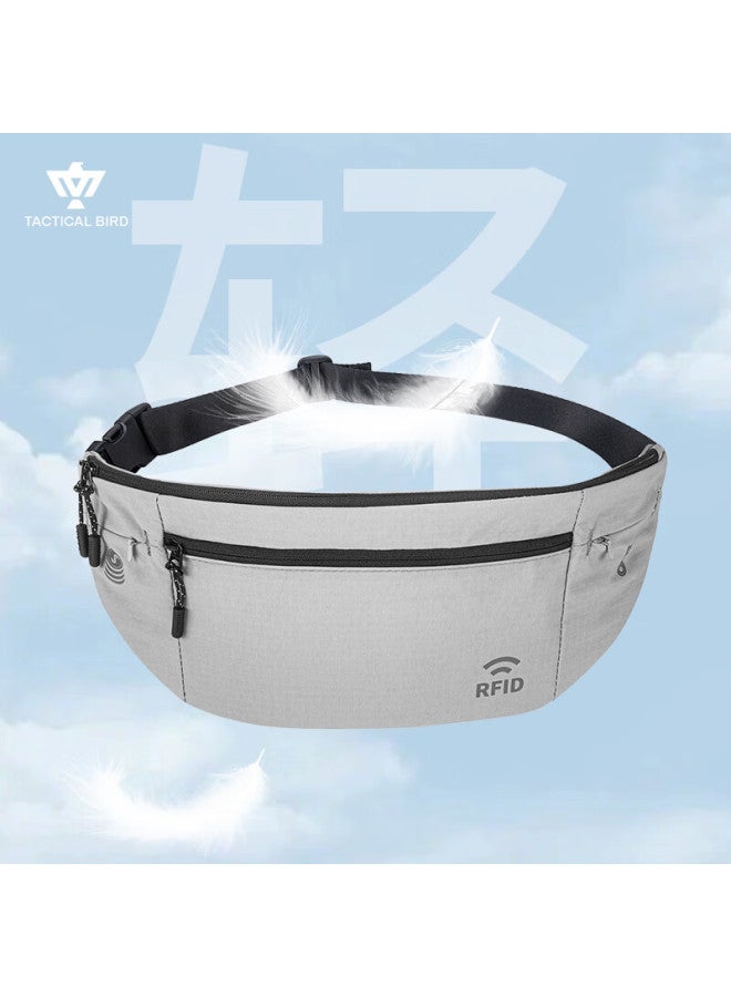 Tactical Bird Zhanshuniao Rfid | Travel Waist Pack For Abroad, European Tour Invisible Crossbody Bag, Lightweight Phone And Key Holder - Image 1