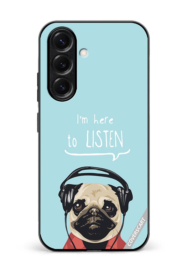 VR CREATIVE Protective Case Cover For Samsung Galaxy S25 Pug Life Design Multicolour
