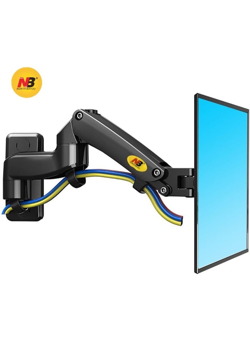 NB NORTH BAYOU F150 Wall-Mounted 17"-35" Monitor Stand - Black - Image 5