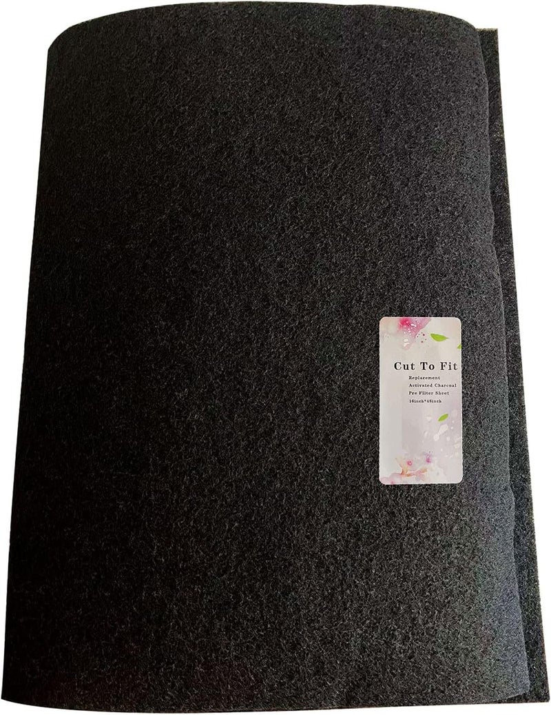 99JGDAX 99JGDAX Carbon Fabric Filter Replacement Cut To Fit Charcoal Hepa AC Vent Filter Activated Carbon Air Filter Fabric Sheet Carbon Pad 16 x 48 inch 