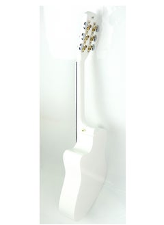 Mike Music Mike Music 38-Inch Acoustic Guitar with Bag, Strings, Capo, Picks & Strap -White  - Image 5