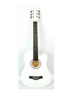 Mike Music Mike Music 38-Inch Acoustic Guitar with Bag, Strings, Capo, Picks & Strap -White  - Image 2