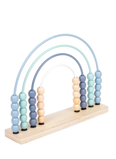 Ruby Wooden Rainbow Abacus Counting Montessori Toys - Blue
