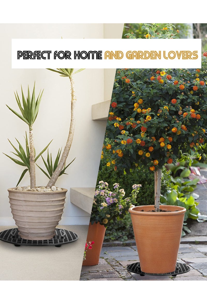 KASTWAVE 6 PCS Plant Level Pot Elevator, Heavy Duty Plant Stands, Plant Level Pot Elevator for Indoor Outdoor Garden Flower, Plant Pot Saucer Prevent Rot and Damage on Patio & Deck - Image 3