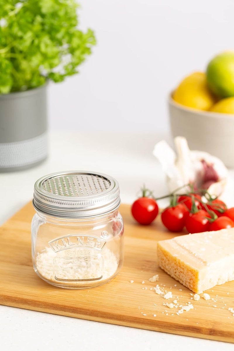 Kilner Kilner EST 1842 Borosilicate Premium Storage Jar & Fine Grater Lid 0.25 Litre - Image 3
