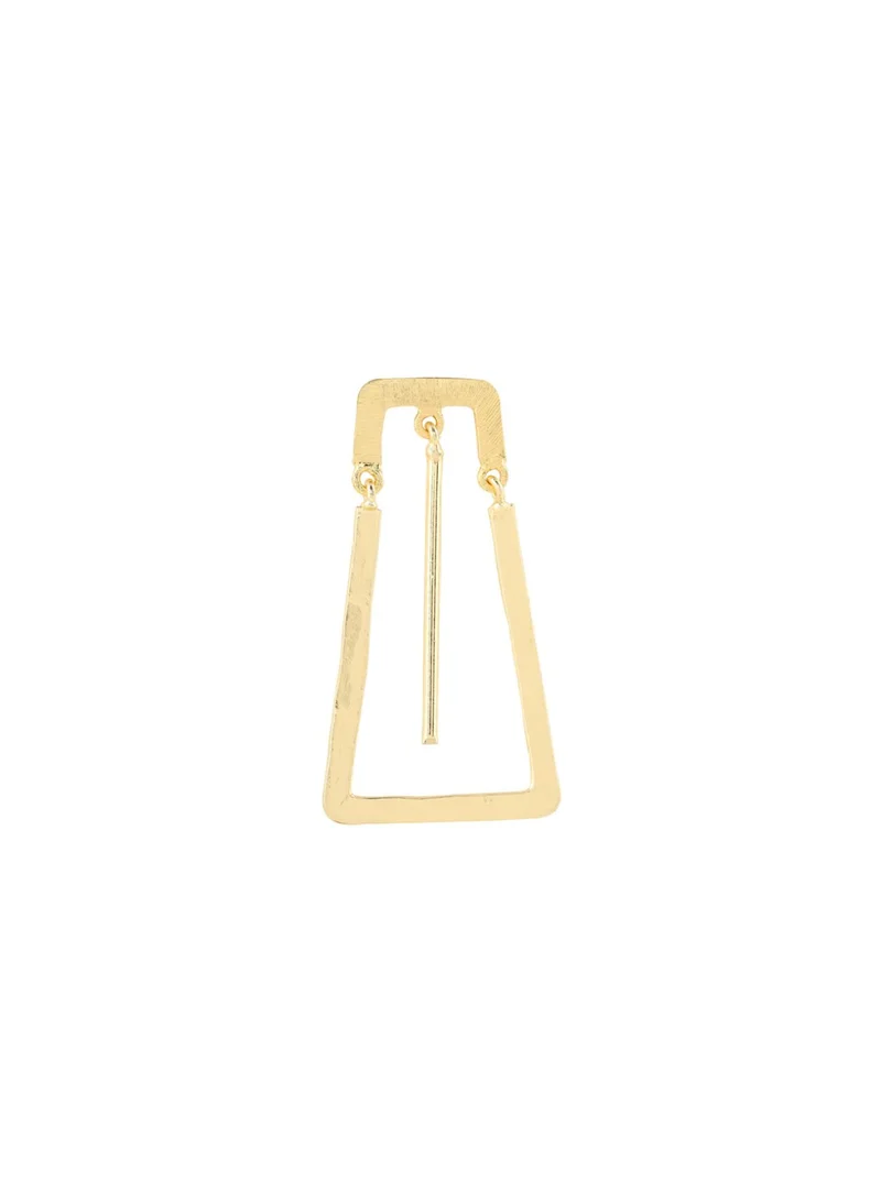 Priyaasi Plated Matte Statement Drop Earrings