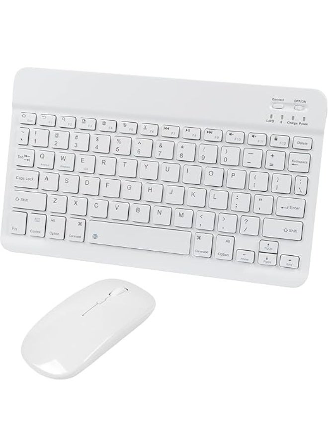 Ultra Slim Portable Bluetooth Keyboard & Mouse – Rechargeable, Lightweight & Silent for Tablet, Laptop, and Phone - Image 1