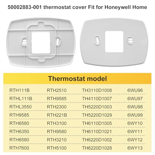 GEAIN Upgraded Thermostat Wall Plate Coverplate 50002883-001 for Honeywell Home Thermostat Coverplate, Fits Honeywell RTH6580WF1001 PRO 3000/4000 FocusPRO 5000/6000 (1 Pack) - Image 5