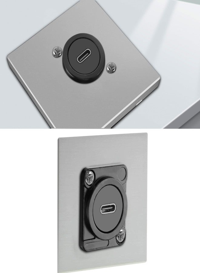 XMSJSIY كابل تمديد USB C 3.0 من نوع D مع تركيب على اللوحة، موصل ذكر Type-C إلى أنثى C، سلك لتوصيل البيانات والشحن - 1م/3.2قدم - Image 5