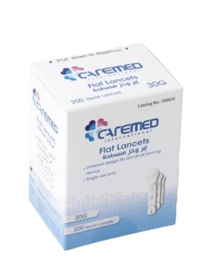 CAREMED Caremed pack of 200 sterlite flat lancet  - Image 2