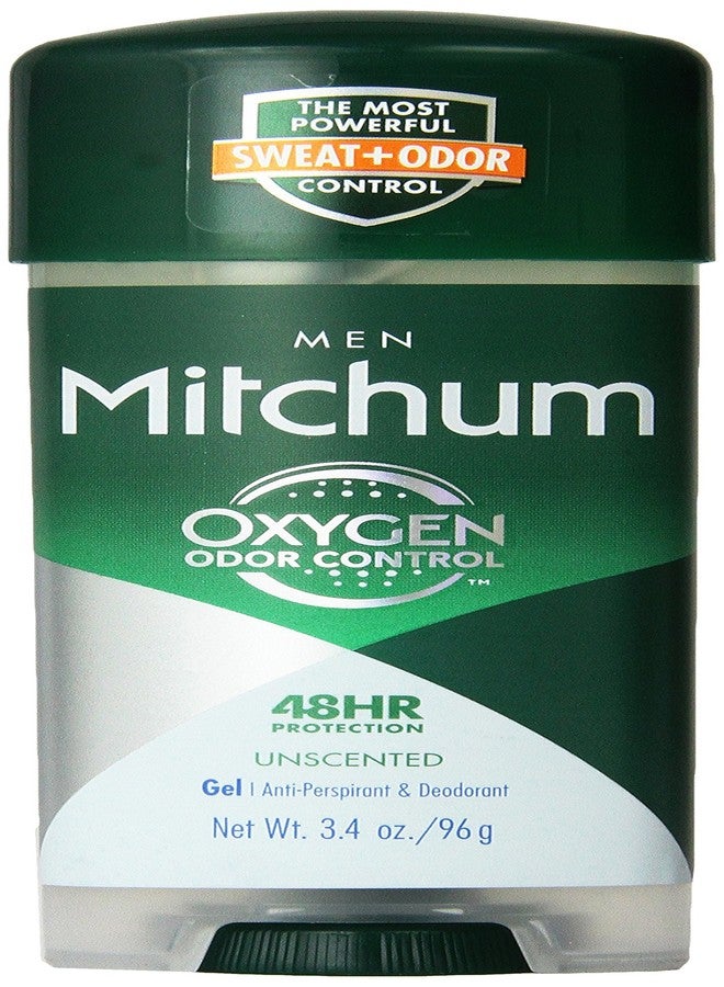 Mitchum Advanced Control Unscented Gel, Anti-Perspirant & Deodarant 3.4 oz (Pack of 6) - Image 1