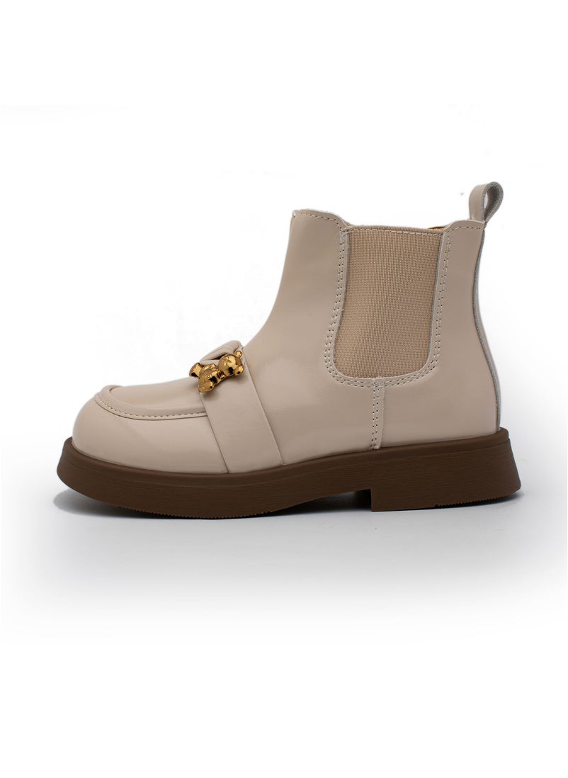Lucky Kids Lucky Kids Girls Synthetic Winter Ankle Boots With Side Zipper And Teddy Bear Design For Little/Big Kids  - Image 2